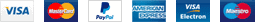 Métodos de pago aceptados: Visa, MasterCard, American Express, PayPal