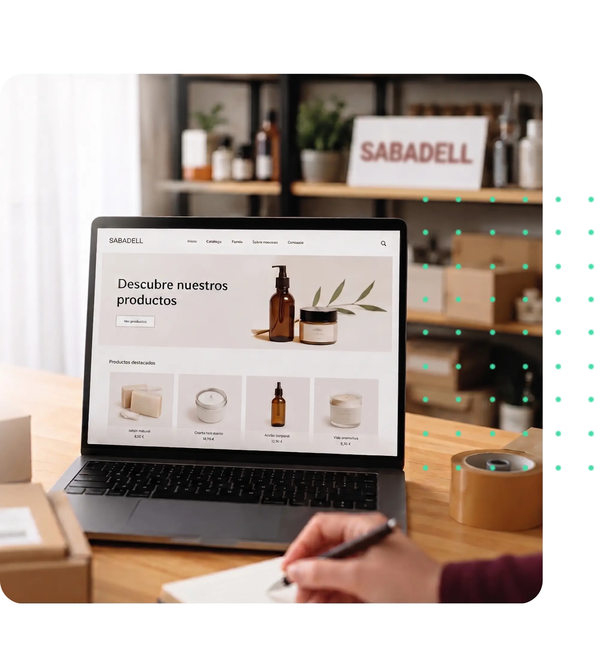 Diseño Web Ecommerce en Sabadell | Tienda Online Profesional Tienda online diseñada para empresa de Sabadell — ecommerce de productos naturales
