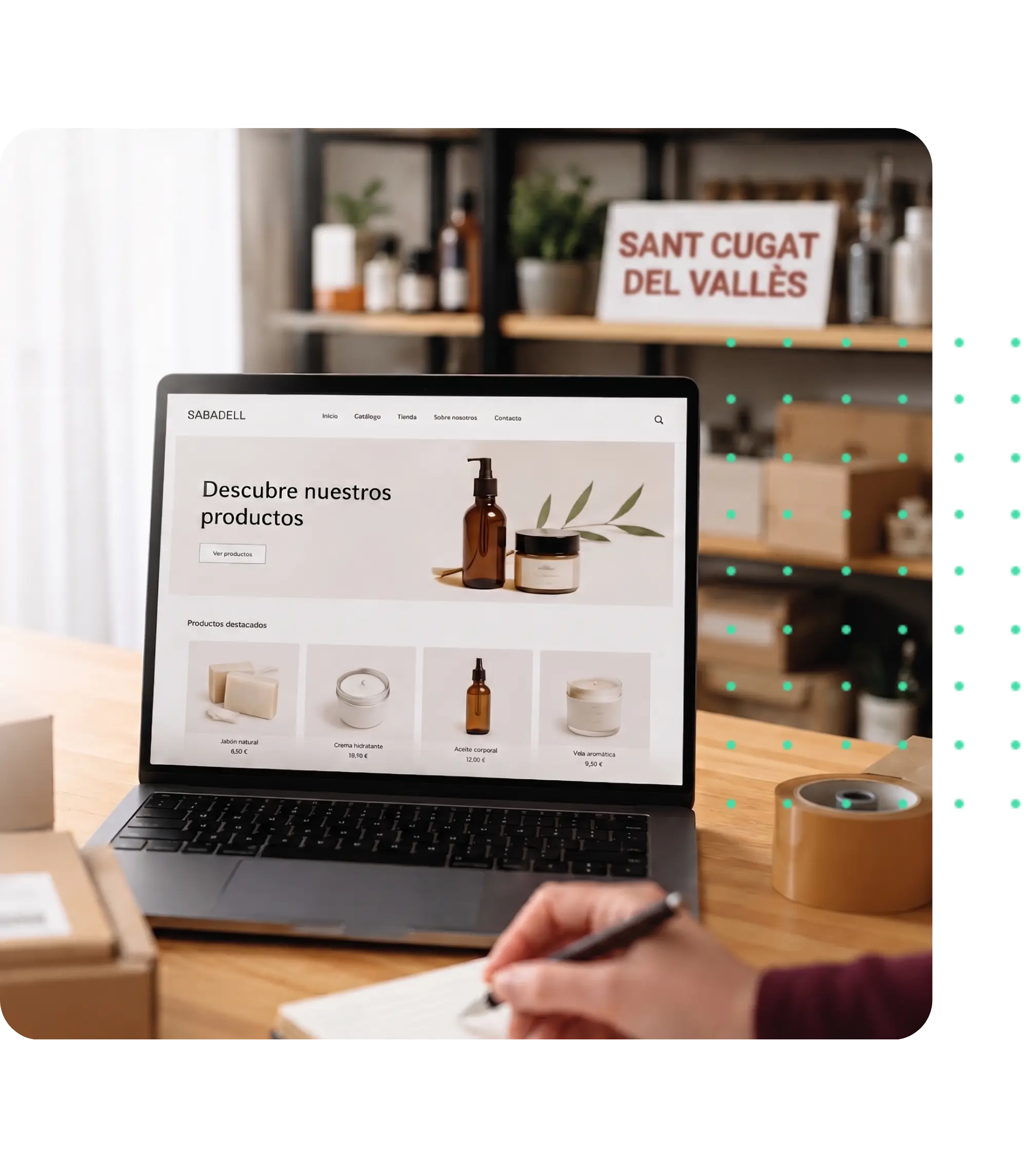 Diseño Web Ecommerce en Sant Cugat del Vallès | Tienda Online Profesional Tienda online diseñada para empresa de Sant Cugat del Vallès — ecommerce de productos naturales