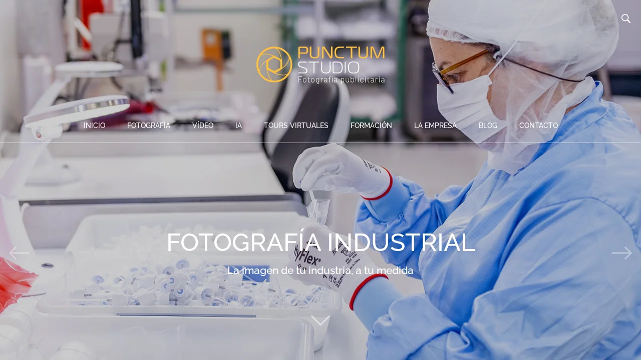Diseño Web Terrassa | Agencia desde 600 € + IVA 3 Captura de la web de Punctum Studio, estudio de fotografía de Terrassa